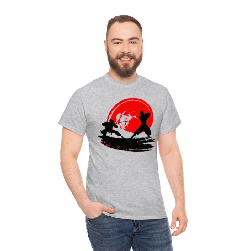 Samurai Fight - Unisex Heavy Cotton Tee - Image 9