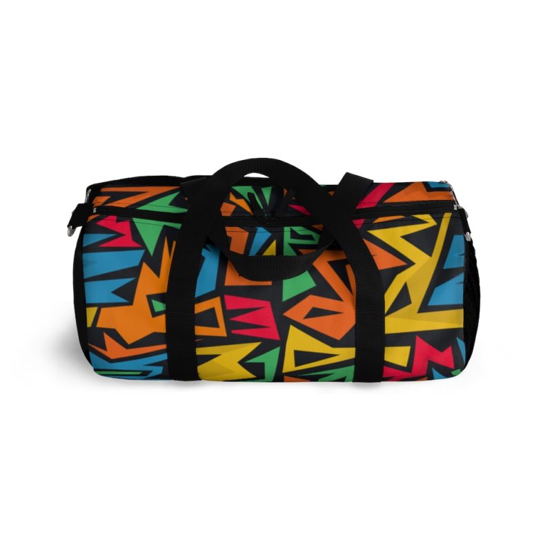 90's Bright Abstract Style Duffel Bag - Image 3
