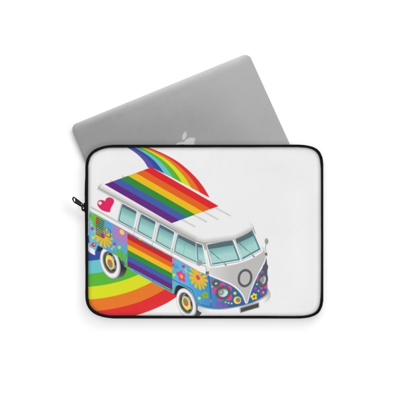 Retro Vibe VW Rainbow Laptop Sleeve - Image 5