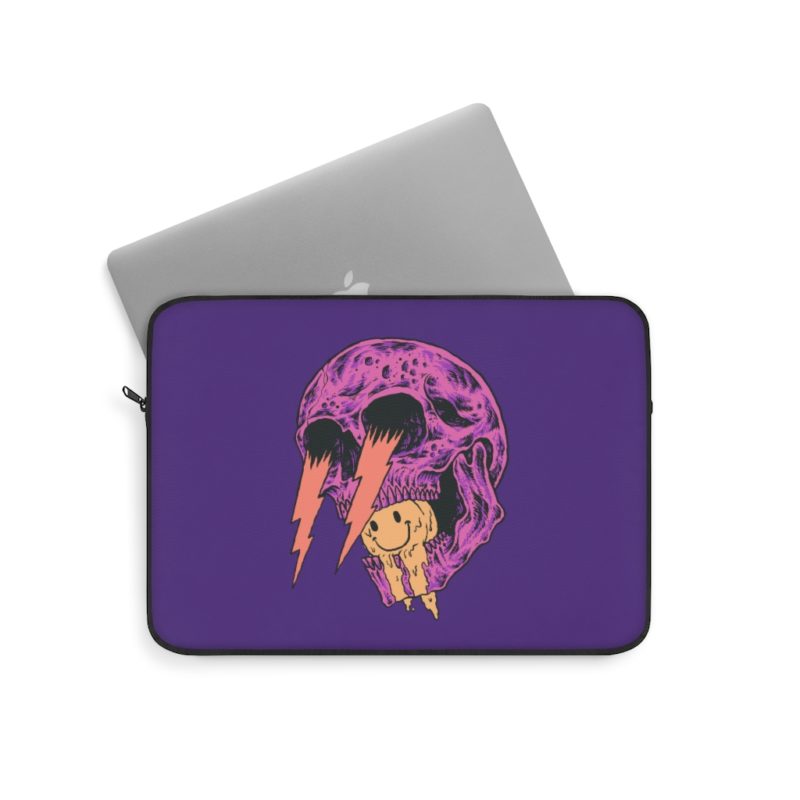 Screaming Skull Mouth Laptop Sleeve - Image 5