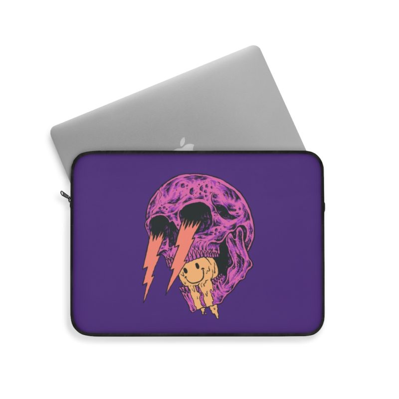 Screaming Skull Mouth Laptop Sleeve - Image 8