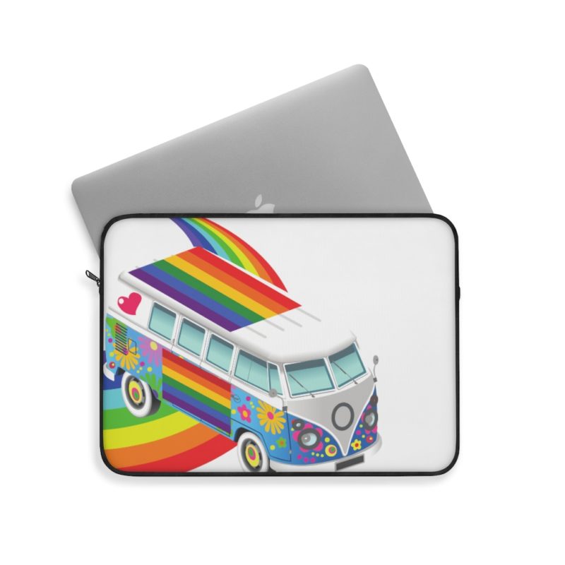 Retro Vibe VW Rainbow Laptop Sleeve - Image 2