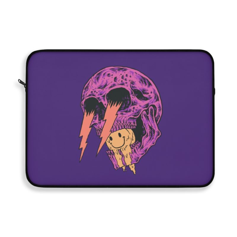 Screaming Skull Mouth Laptop Sleeve - Image 7