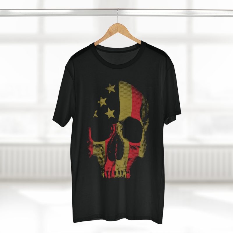 America Tough Skull Print Men's Staple Tee - Image 4