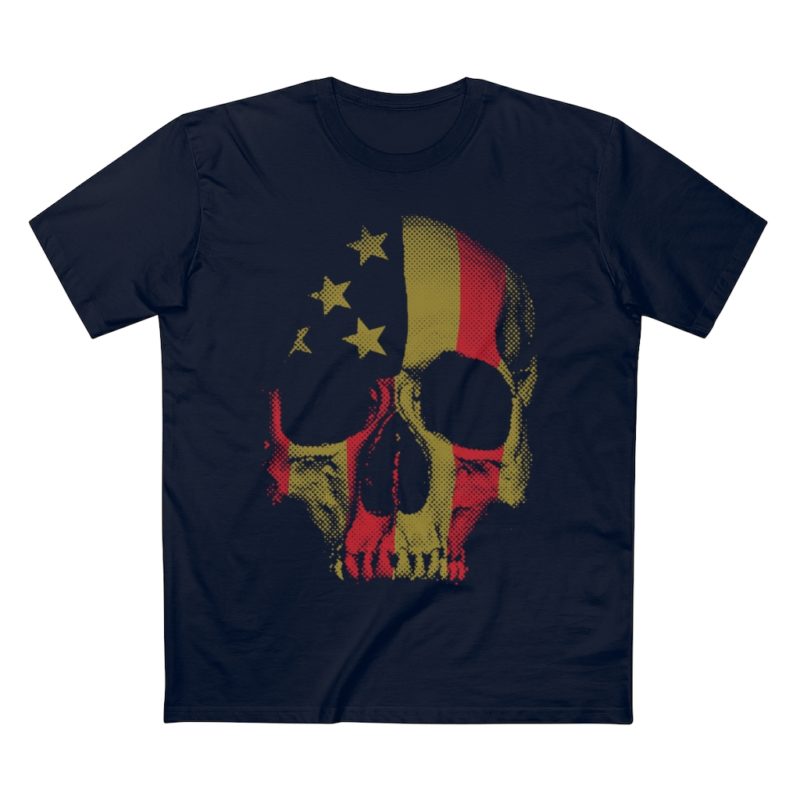 America Tough Skull Print Men's Staple Tee - Image 6