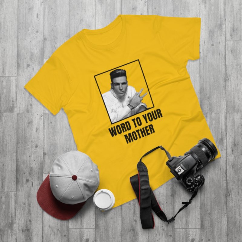Word To Your Mother Single Jersey Men's T-shirt - Image 10