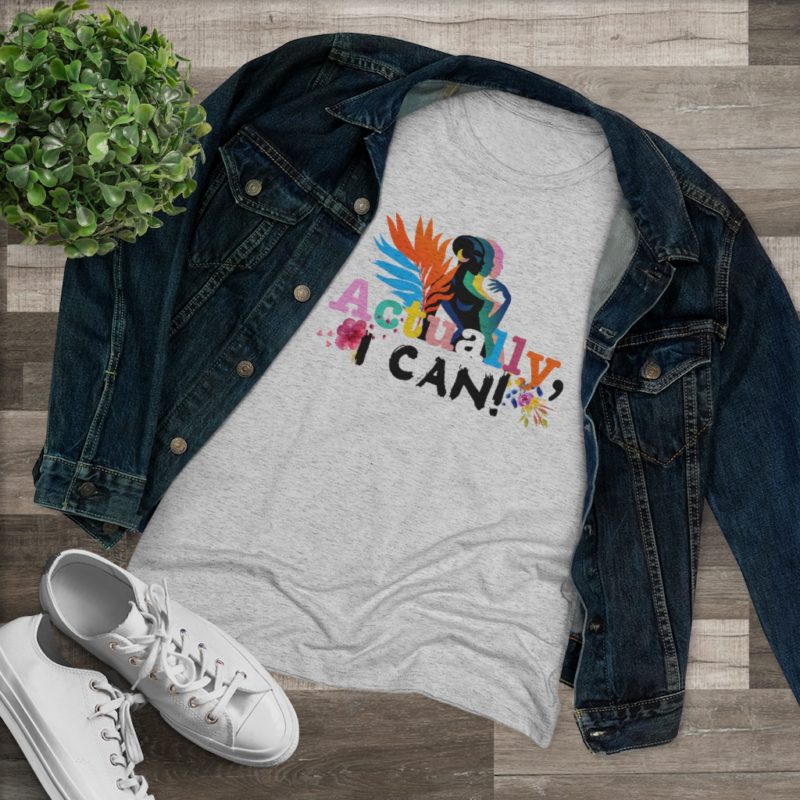 Actually, I Can Women's Triblend Tee - Image 6