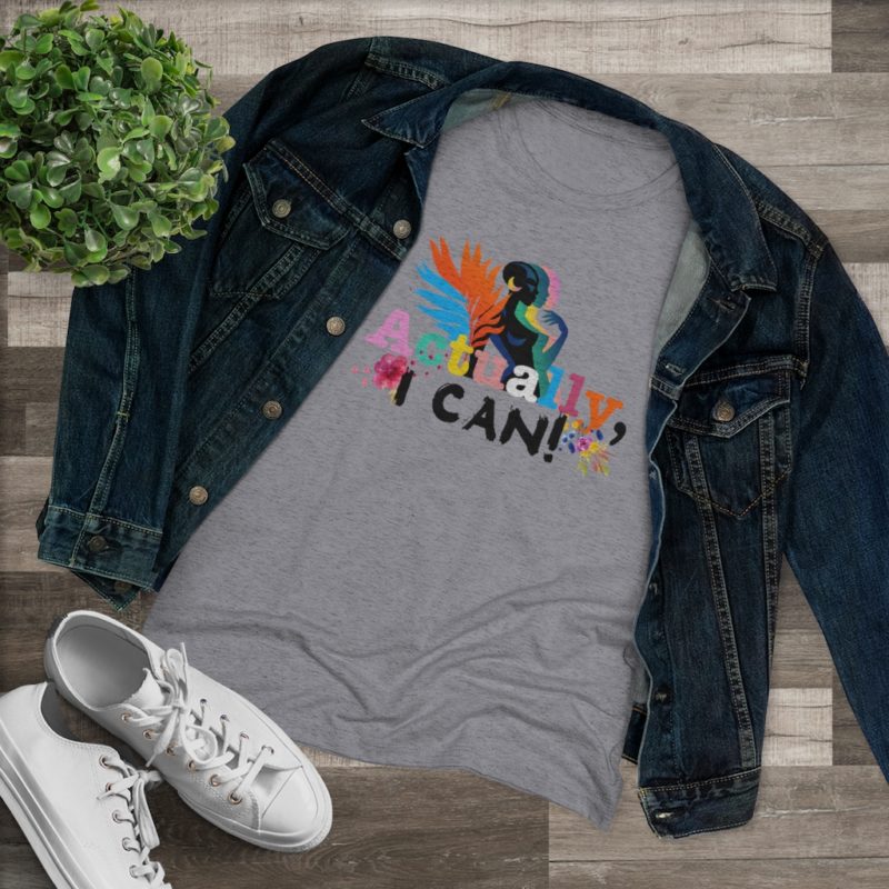 Actually, I Can Women's Triblend Tee - Image 14