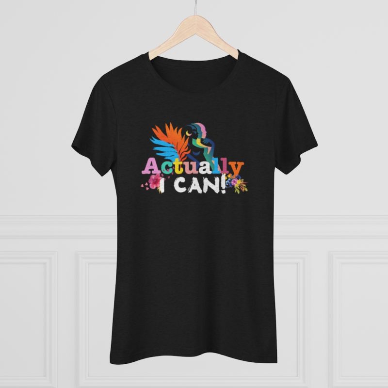 Actually, I Can Women's Triblend Tee - Image 3