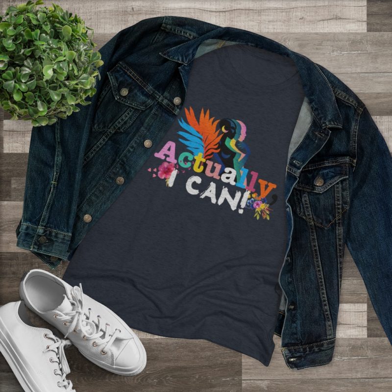 Actually, I Can Women's Triblend Tee - Image 10