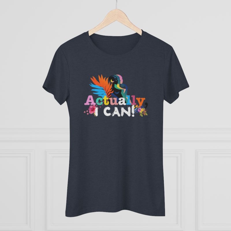 Actually, I Can Women's Triblend Tee - Image 11