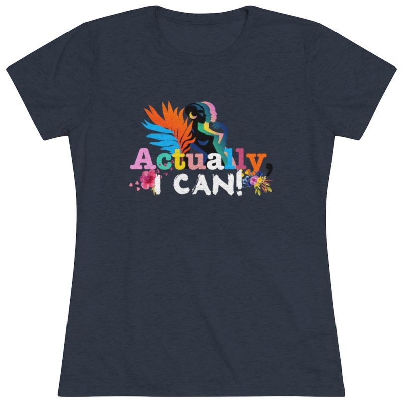 Actually, I Can Women's Triblend Tee - Image 9
