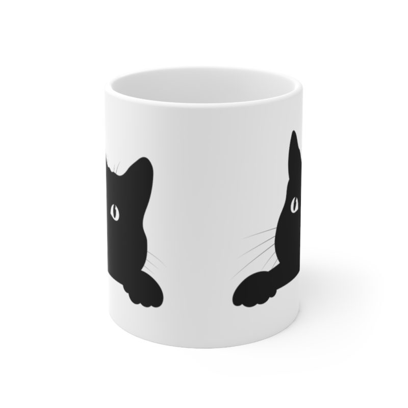 Black Cat Ceramic Mug 11oz