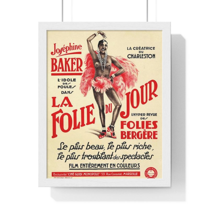 Josephine Baker Paris Premium Framed Vertical Poster