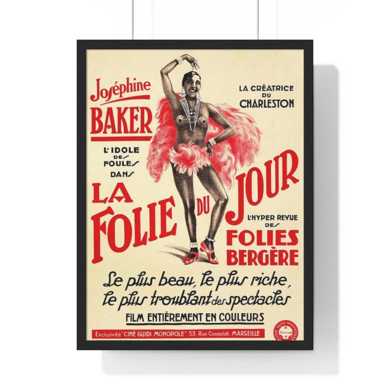 Josephine Baker Paris Premium Framed Vertical Poster - Image 7