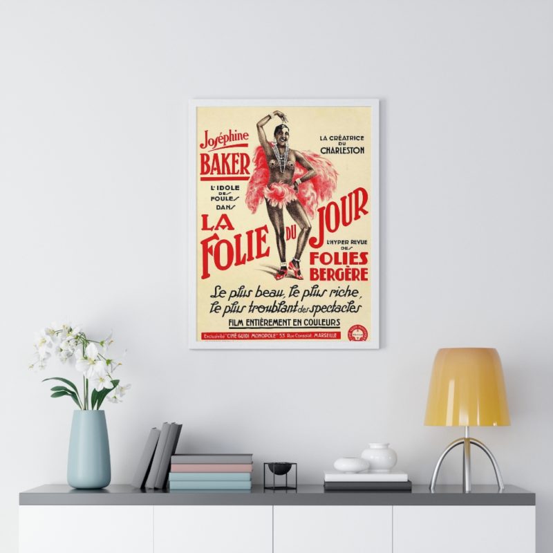 Josephine Baker Paris Premium Framed Vertical Poster - Image 11