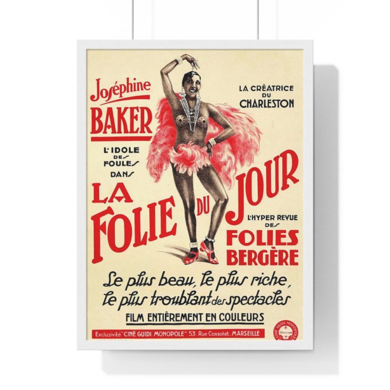 Josephine Baker Paris Premium Framed Vertical Poster - Image 10