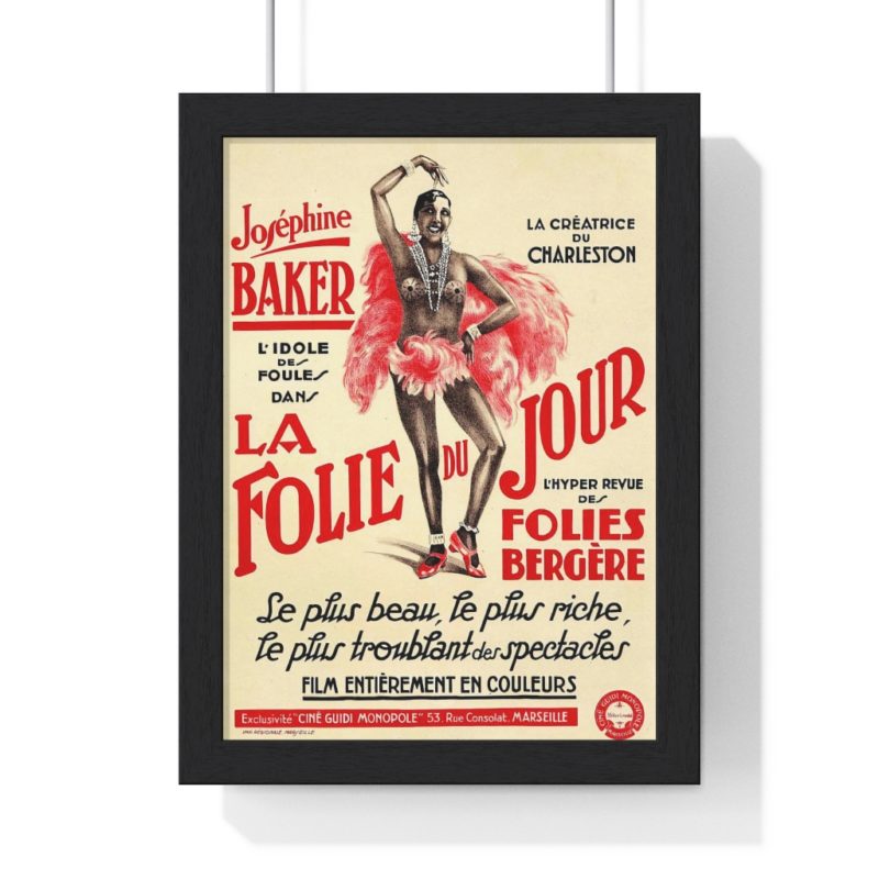 Josephine Baker Paris Premium Framed Vertical Poster - Image 13