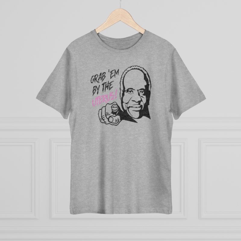 Grab 'Em By The Uterus Unisex Deluxe T-shirt Pink Text - Image 8