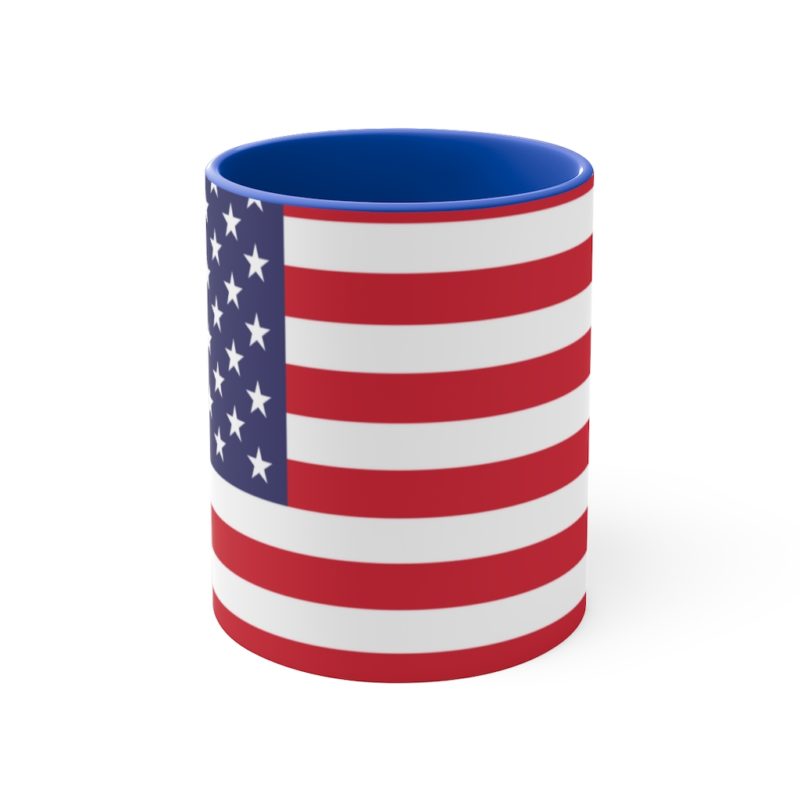 American Flag 11oz Accent Mug