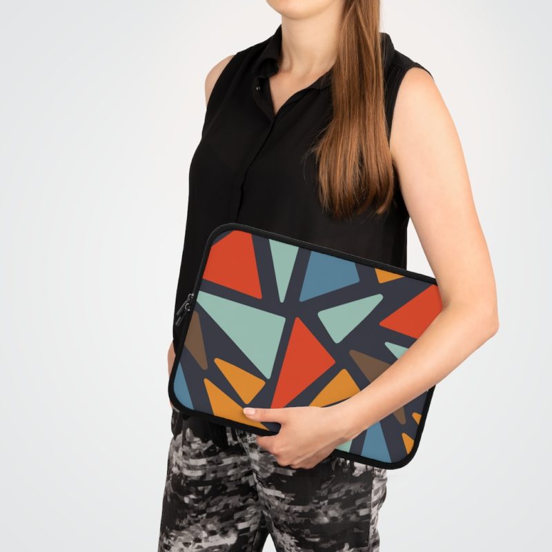 Retro Abstract Design Laptop Sleeve - Image 6
