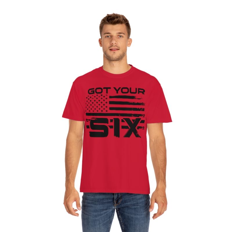 Got Your Six (on the front) Unisex Garment-Dyed T-shirt - Image 30