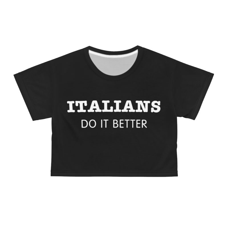 Italians do it better - Madonna 1980s AOP Crop Tee - Image 22