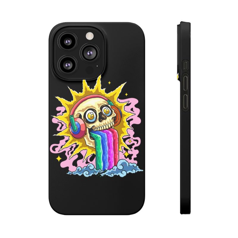 Rainbow Skull Slim Phone Case