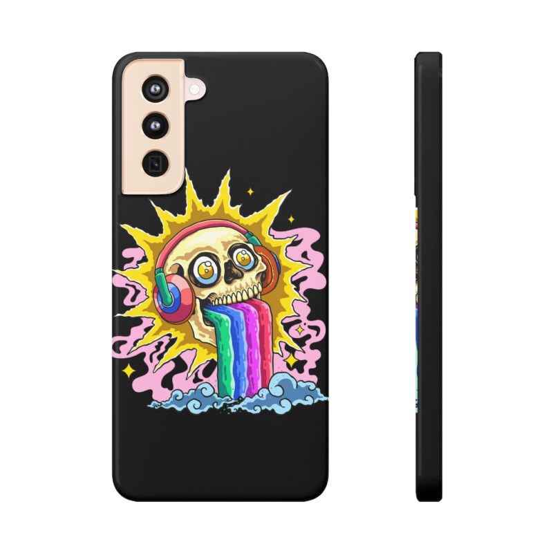 Rainbow Skull Slim Phone Case - Image 23