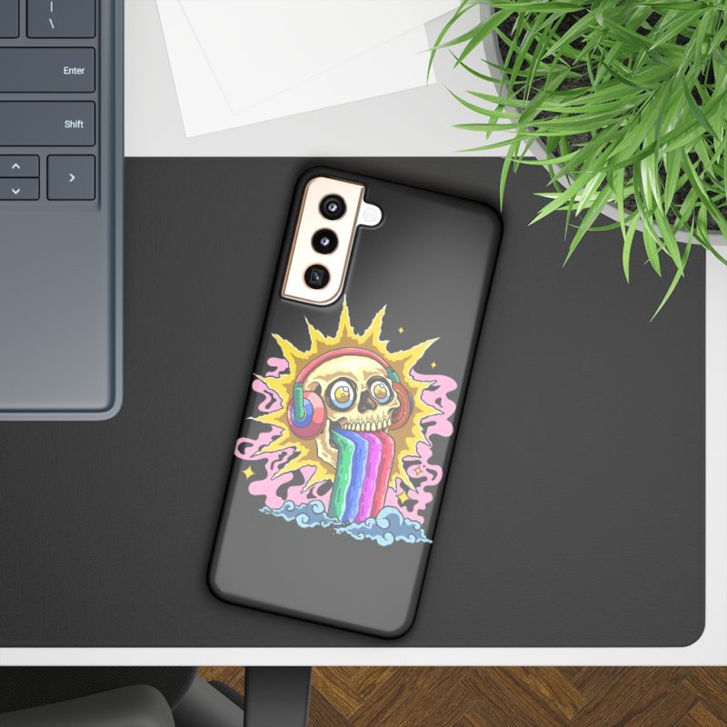 Rainbow Skull Slim Phone Case - Image 26