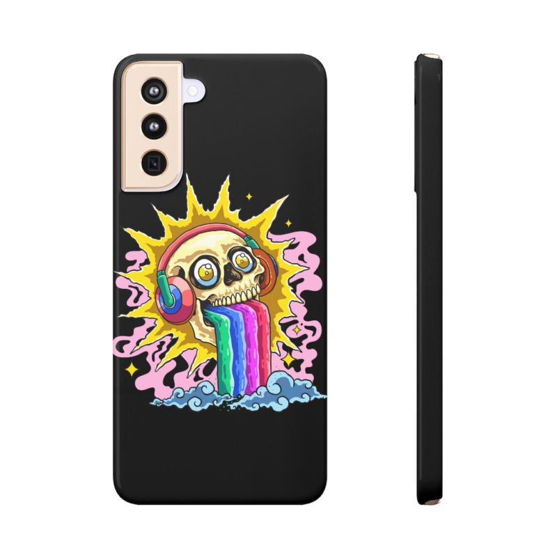 Rainbow Skull Slim Phone Case - Image 25
