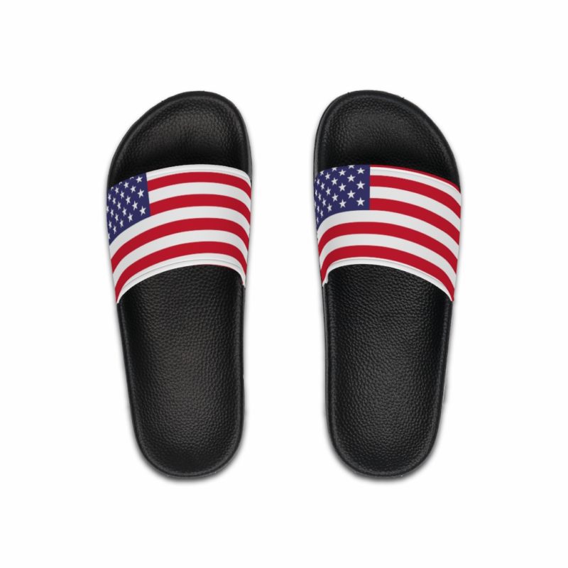 American Flag Men's Slide Sandals - Image 15
