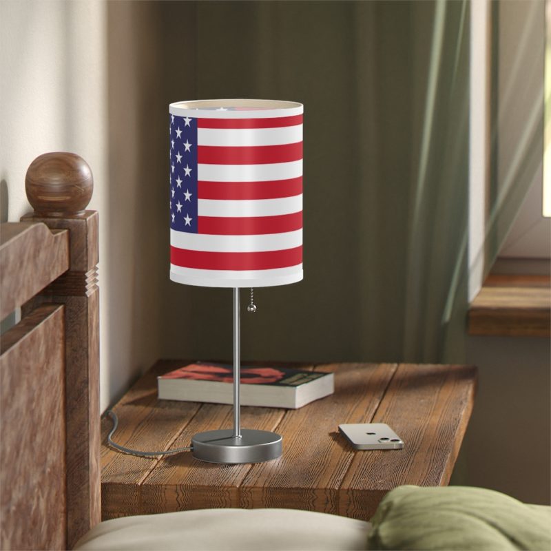 American Flag Lamp on a Stand, US|CA plug - Image 11