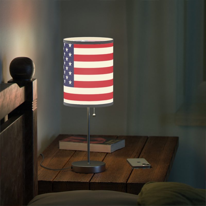 American Flag Lamp on a Stand, US|CA plug - Image 12