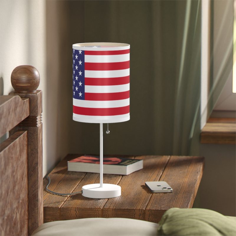 American Flag Lamp on a Stand, US|CA plug - Image 5