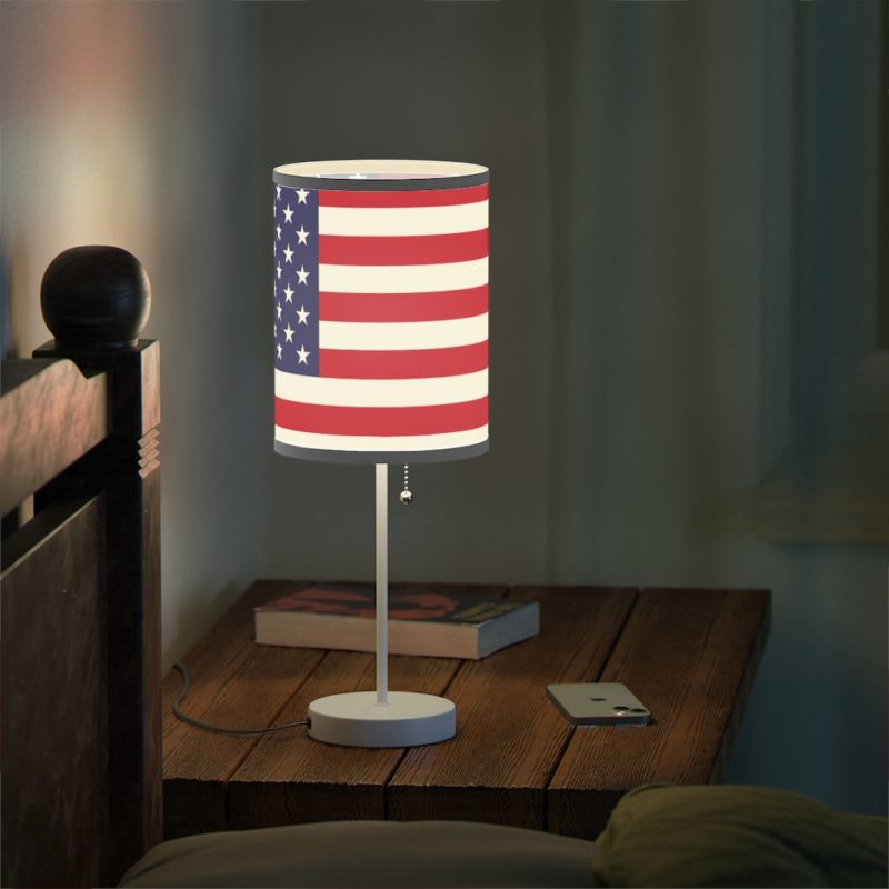American Flag Lamp on a Stand, US|CA plug - Image 6