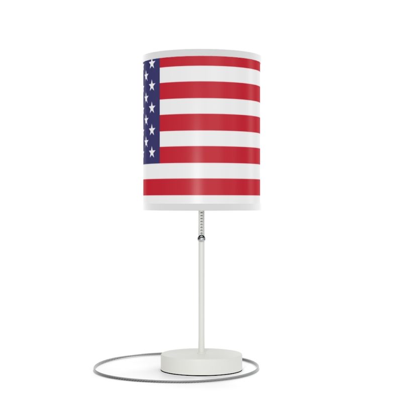 American Flag Lamp on a Stand, US|CA plug
