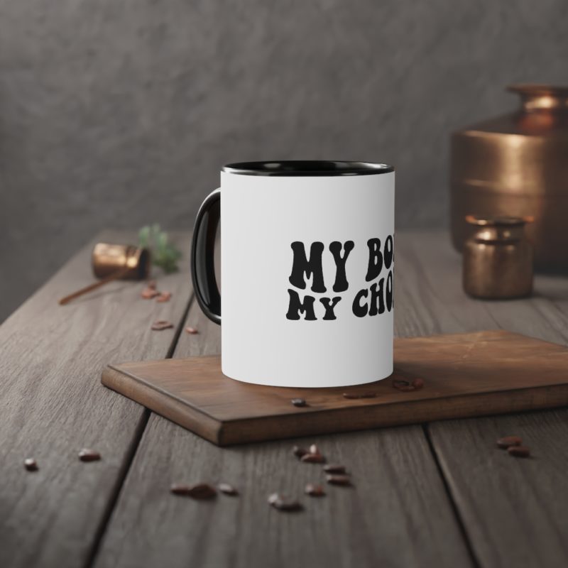 My Body My Choice White Accent Mug, 11oz - Image 9