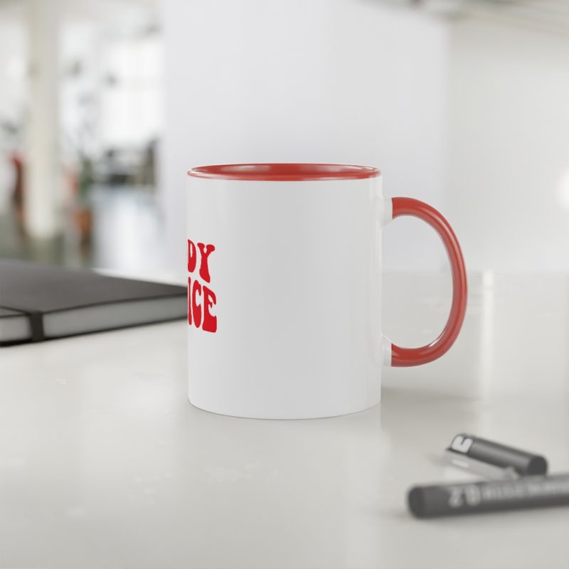 My Body My Choice White Accent Mug, 11oz - Image 5