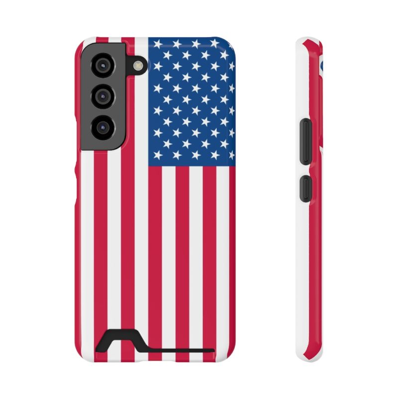 American Flag Phone Case With Card Holder - Image 7