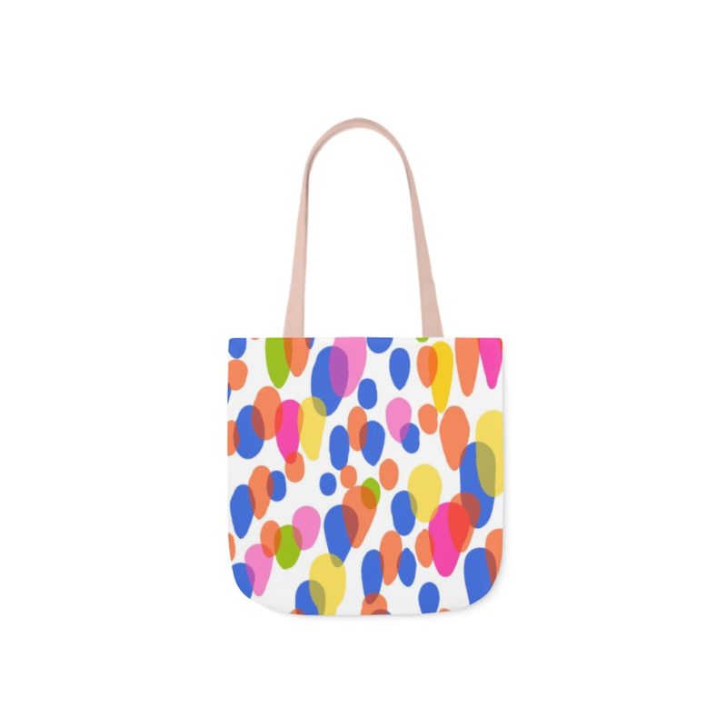 Colorful Raindrops Polyester Canvas Tote Bag - Image 18