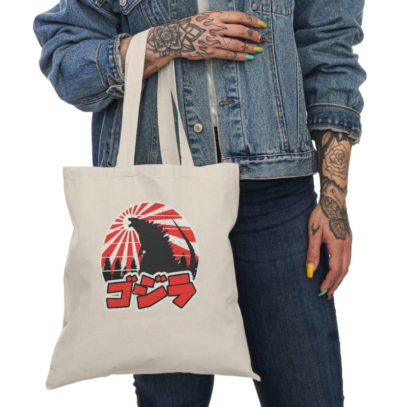 Monster Kaiju Natural Tote Bag - Image 3