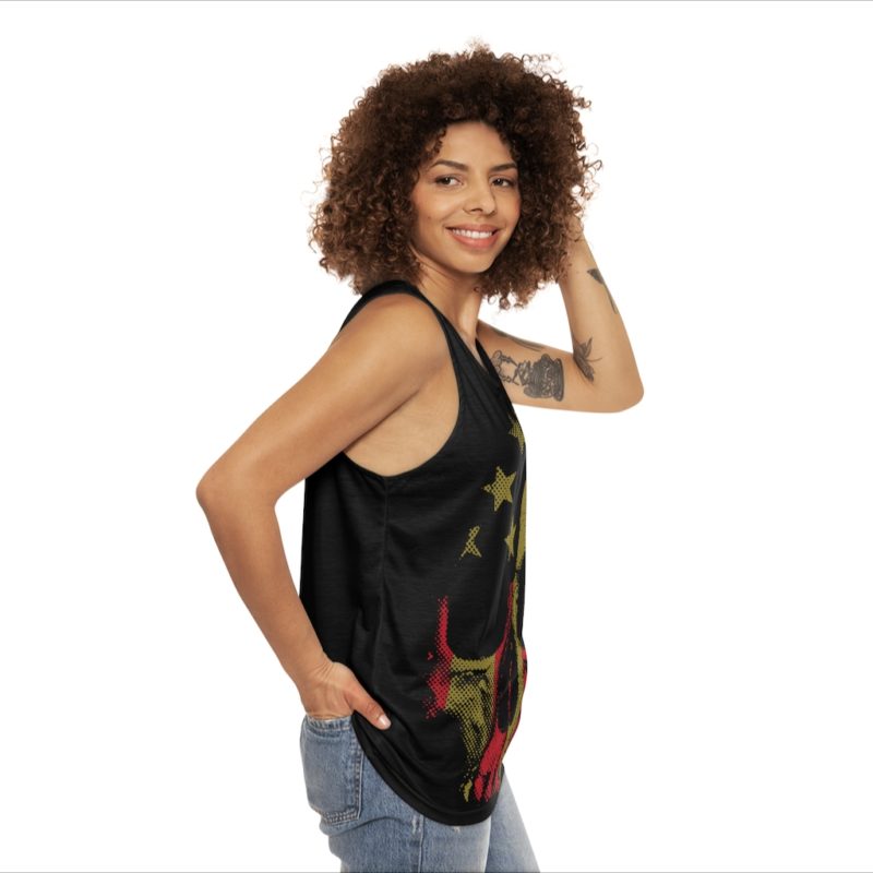 American Tough Skull Unisex Tank Top - Image 8