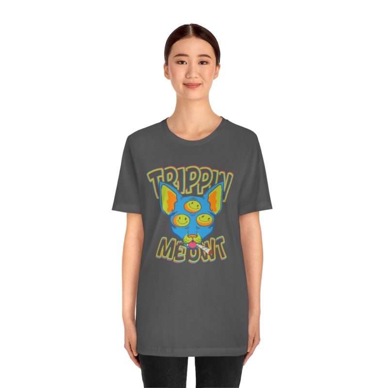 Trippin Meowt - 420 Cat Unisex Jersey Short Sleeve Tee - Image 14