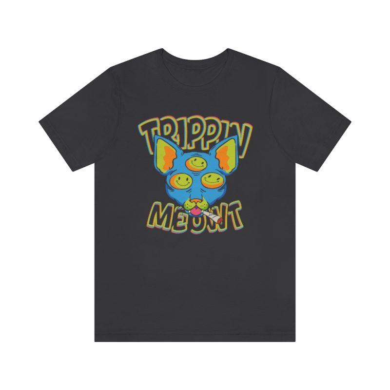 Trippin Meowt - 420 Cat Unisex Jersey Short Sleeve Tee - Image 4