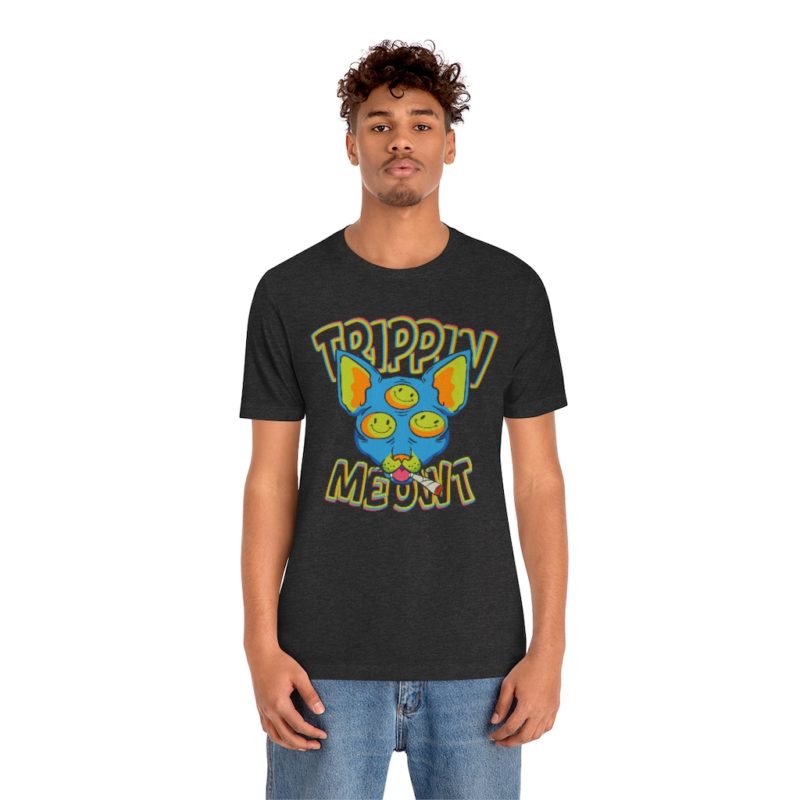 Trippin Meowt - 420 Cat Unisex Jersey Short Sleeve Tee - Image 18