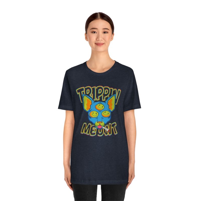 Trippin Meowt - 420 Cat Unisex Jersey Short Sleeve Tee - Image 20