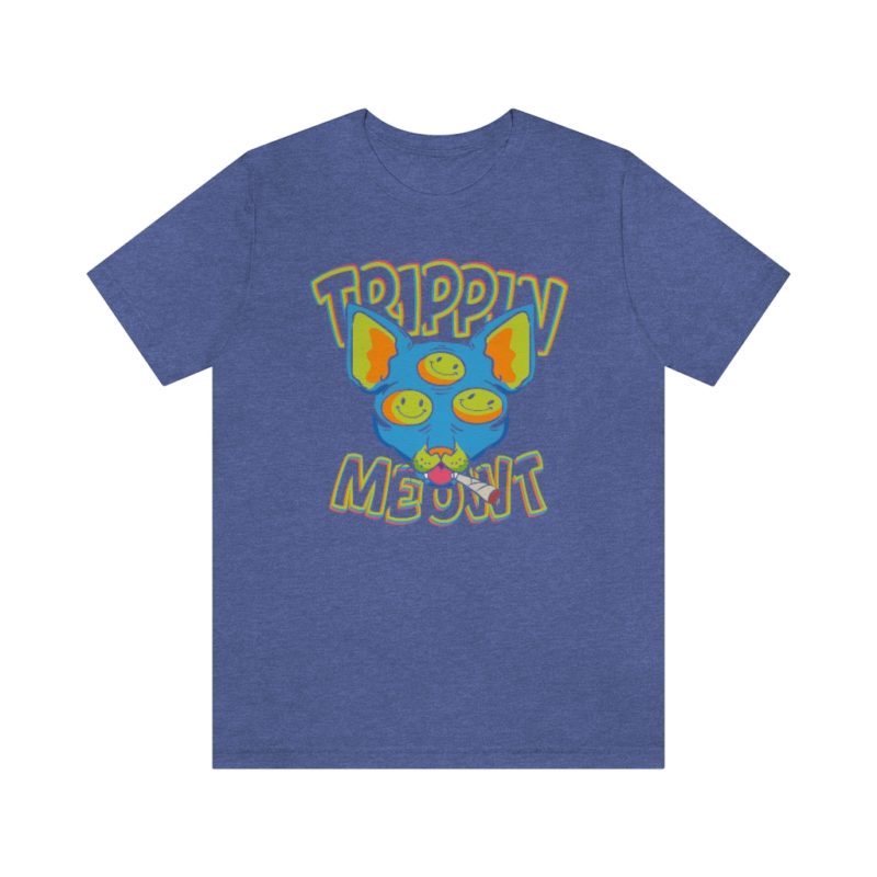 Trippin Meowt - 420 Cat Unisex Jersey Short Sleeve Tee - Image 10