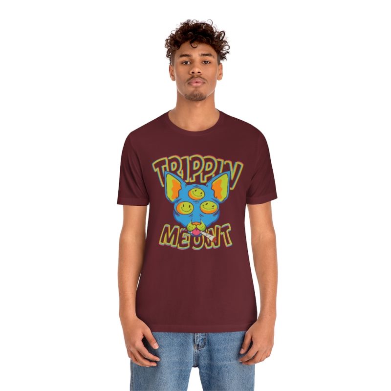 Trippin Meowt - 420 Cat Unisex Jersey Short Sleeve Tee - Image 33