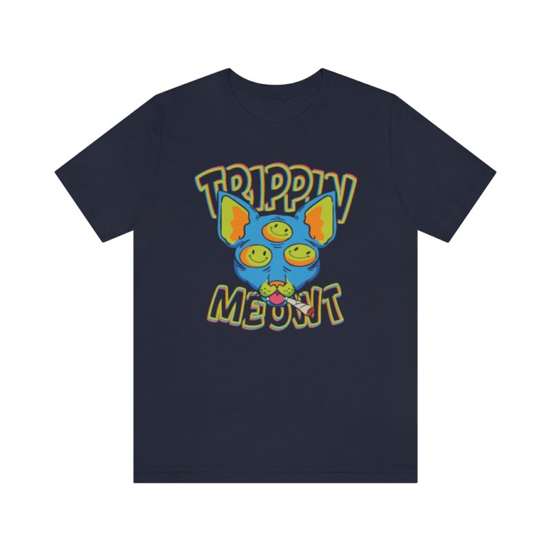Trippin Meowt - 420 Cat Unisex Jersey Short Sleeve Tee - Image 22
